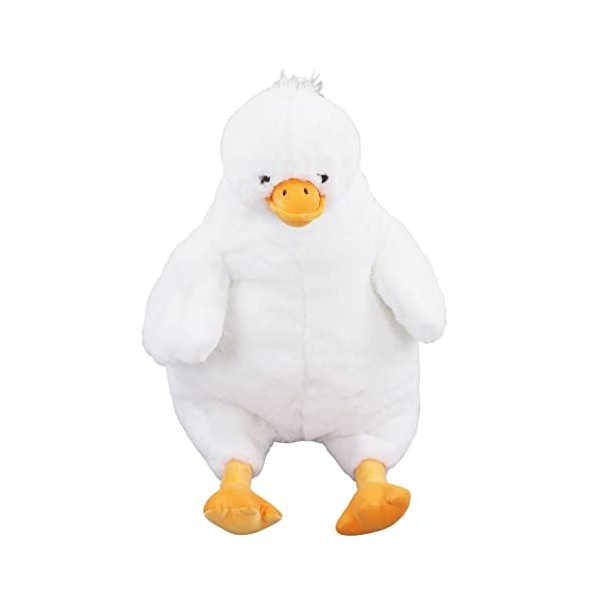 BORDSTRACT Canard en Peluche Blanc en Peluche Canard Anime Poupée Floue Mignonne Soulage Le Stress Décoration pour Lit, Canap