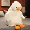 BORDSTRACT Canard en Peluche Blanc en Peluche Canard Anime Poupée Floue Mignonne Soulage Le Stress Décoration pour Lit, Canap