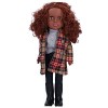 Vakitar 19 Pouces Vinyle Enfants Mode Plaid Vêtements Fille Poupée Mignon Réaliste Poupée Enfant Jouet Cadeau, pour La Maison