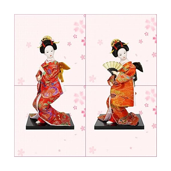 Japonais Kimono Geisha Poupée asiatique à collectionner Figurine Le restaurant Cadeau Artisanat Oriental Poupées De Soie Orie