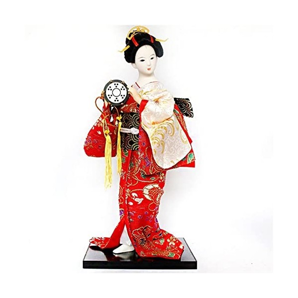 Japonais Kimono Geisha Poupée asiatique à collectionner Figurine Le restaurant Cadeau Artisanat Oriental Poupées De Soie Orie