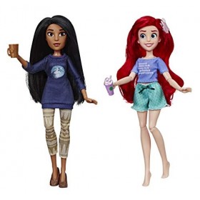 Disney Poupée Princesse Ralph Breaks The Internet Movie Dolls, Ariel et Pocahontas avec vêtements et Accessoires Confortables