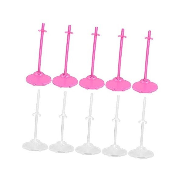 Toyvian 40 Pièces Poupée Stand Titulaire Poupée Stand Up Titulaire Modèle Poupée Stand Base Action Figure Poupée Stand Poupée