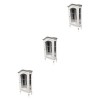ibasenice 2 Pièces Décor DArmoire Accessoires De Maison De Poupée Mini Meubles DOrnement Enfant Semblant Jouer Jouet Mini A