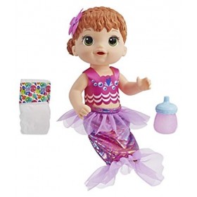 Baby Alive BA Shimmer N Splash Mermaid Red Hair