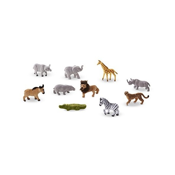 Melissa & Doug Coffret Bois Mes 10 Animaux Sauvages