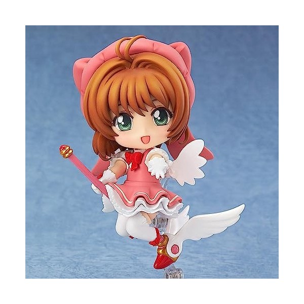 BRUGUI Statue de personnage danime version Q – Kinomoto Sakura – Cardcaptor Sakura – articulations mobiles, poupée faciale i