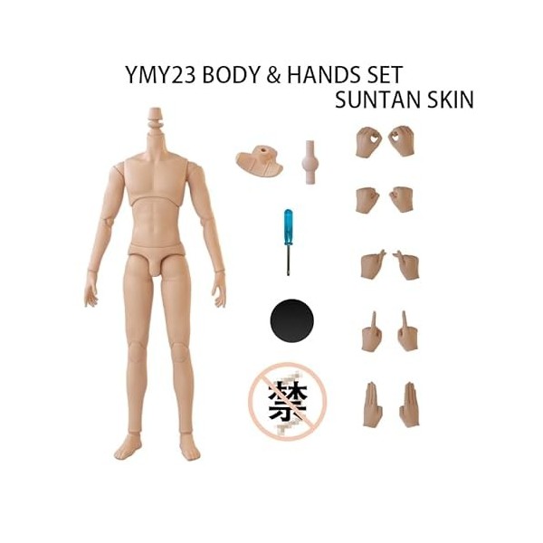 XiDonDon YMY23/YMY25 BJD Corps de poupée pour poupées SD articulées masculines Ob22, ob23, ob24 Corps de Remplacement GSC ave