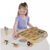 Melissa & Doug Coffret Bois Mes 10 Animaux Sauvages