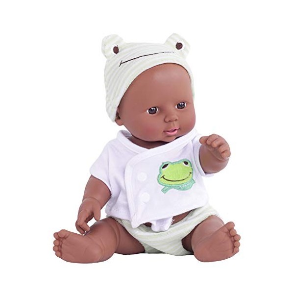 Stecto 12 Pouces Lifelike Reborn Bebé Poupées africaines pour filles, poupées noires, poupées pour bébés réalistes, jouets po