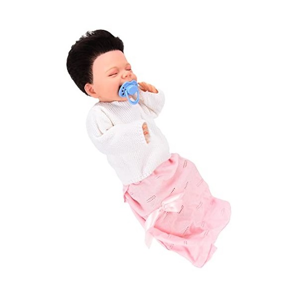 Poupée pour bébé réaliste, jolie poupée douce Reborn avec biberon pour enfants pour la maison