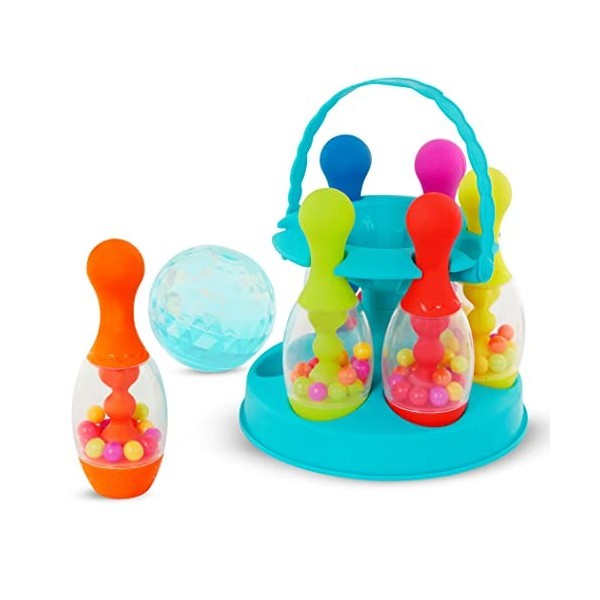 B. Toys- Jeu de Bowling avec Effets Lumineux-pour Enfants à partir de 2 Ans, BX1884C1Z, Multicolore