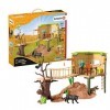 Schleich 42507 Station daventures Sauvages, dès 3 Ans, Wild Life - Coffret, 40 x 34,5 x 10,5 cm