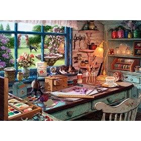 Ravensburger My Haven No.1 The Craft Shed 1000 Piece Jigsaw Puzzle for Adults & for Kids Age 12 and Up