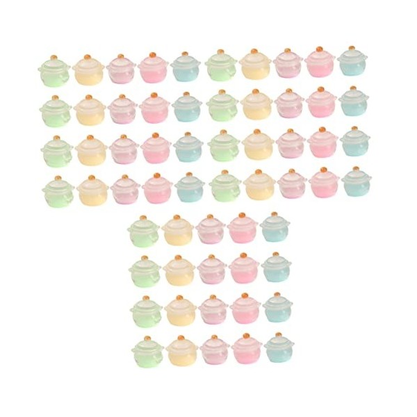 ibasenice 100 Pièces Accessoires De Maison De Poupée Mini Accessoires De Poupée Porte-Clés en Résine Étui De Téléphone De Des