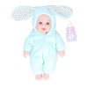 GFRGFH 30cm Reborn Baby Doll Lovely Long Cils Doux Silicone Jouet de Couchage pour Enfants Cadeau danniversaire B 