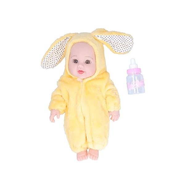 GFRGFH 30cm Reborn Baby Doll Lovely Long Cils Doux Silicone Jouet de Couchage pour Enfants Cadeau danniversaire B 