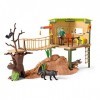 Schleich 42507 Station daventures Sauvages, dès 3 Ans, Wild Life - Coffret, 40 x 34,5 x 10,5 cm