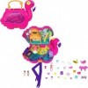 Polly Pocket Coffret Flamant Rose avec 26 surprises dont mini-figurines Margot & son amie, système de fixation Pop & Swap, es