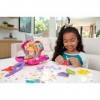 Polly Pocket Coffret Flamant Rose avec 26 surprises dont mini-figurines Margot & son amie, système de fixation Pop & Swap, es