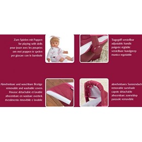 Götz 3401945 Porte-bébé Dorsal et siège Auto pour poupée 36 x 40&nbsp;x 29&nbsp;cm - Porte-poupée pour Tous Les poupons de 30&nbsp;cm à 46