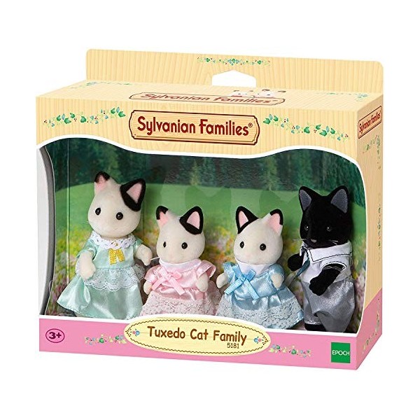 Sylvanian Families - 5181 - Famille Chat Bicolore - Mini Poupée & Triple Bunk Beds Families Lits Superposés à 3 Couchettes Bé