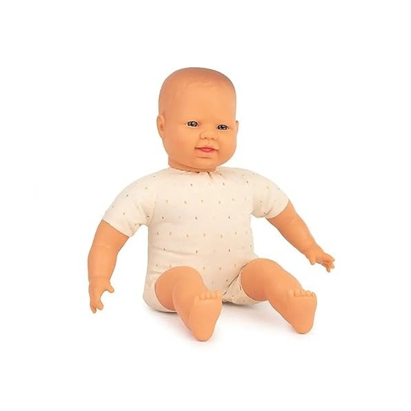 Miniland Miniland31061 40 cm Unisexe Chauve européenne Baby Doll sans sous-vêtements
