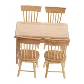 ibasenice 10 Pcs Jouet Chaise Accessoires en Bois Bureau en Bois Micro Modèle Enfants Jouets Décorations Poupée Accessoires K