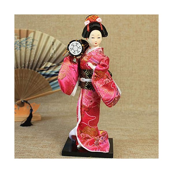 Poupée Geisha Japonaise Kimono Humanoïde Poupée Décoration Maison Cadeau Restaurant Cuisine Décoration Couleur : J 