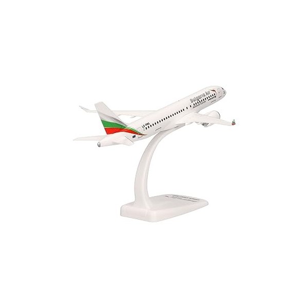 Herpa Maquette Avion Bulgaria Air Airbus A220-300 – LZ-PRG, echelle 1/200, Snap-fit Model, pièce de Collection, davion avec 