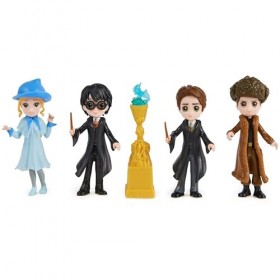 WIZARDING WORLD HARRY POTTER - MULTIPACK 4 FIGURINES CHAMPIONS TOURNOI DES 3 SORCIERS MAGICAL MINIS - 4 Poupées Articulées 8 