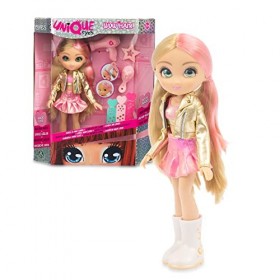 UNIQUE EYES, Poupée de 25 cm -Amy, avec Leur Regard Qui Te Suit des Yeux, avec Cheveux Magiques, Jouet pour Enfants dès 3 Ans