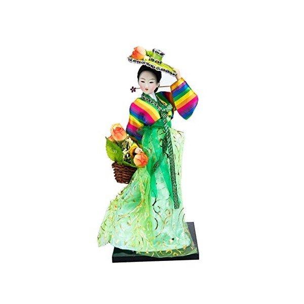 ibasenice Poupée Coréenne Coréenne Statue Poupées Natives Coréennes Poupées De Collection Coréennes Jouet Coréen Kabuki Poupé