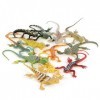 Garosa 12pcs / Set Figurine Petit Lézard en Plastique Coloré Jouet Animal Modèle Insectes Sauvage Marin Jouet éducatif - Dive