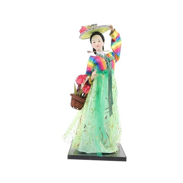 Abaodam Artisanat Hanbok Poupée Décoration Coréenne Hanbok Poupée Hanbok Poupées Figurine Jouet