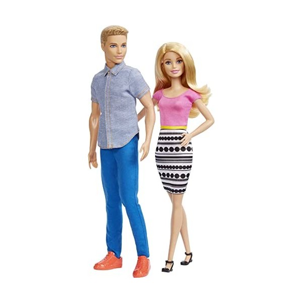 Barbie Et Ken, Coffret 2 Poupées, Jouet Pour enfant, Dlh76 Exclusivité sur Amazon