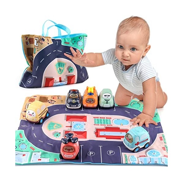 Jouet voiture bébé Plan Toys multicolore 8,3x10x7 cm dès 6 mois