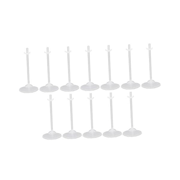 Toyvian 36 Pièces Poupée Support Transparent Support De Poupée Support DAffichage De Poupées Figurines Support De Poupée Des