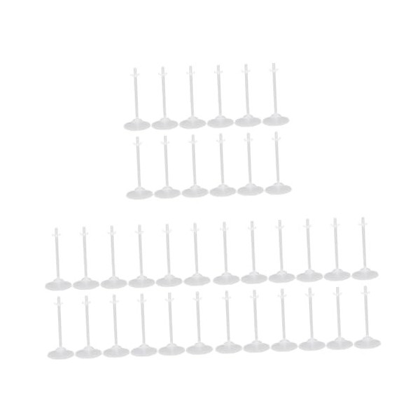 Toyvian 36 Pièces Poupée Support Transparent Support De Poupée Support DAffichage De Poupées Figurines Support De Poupée Des