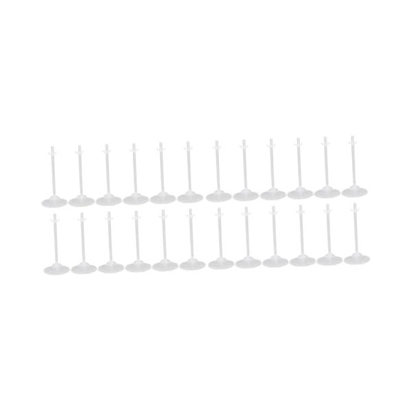 Toyvian 36 Pièces Poupée Support Transparent Support De Poupée Support DAffichage De Poupées Figurines Support De Poupée Des