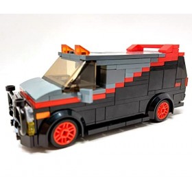 Lot de 251 blocs de construction pour voiture A-Team Van GMC Vandura, Minifig Scale