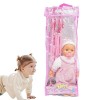 Poussette de poupée pour bébés,Ensemble de landau pliant Soft Body Babies Doll inclus Fun Play Combo Set - Funny Girl Play Ho