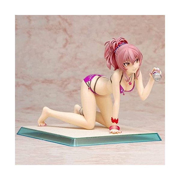 BOANUT 1/8 Ecchi Figure Anime Figure. Mika Jougasaki-Maillot de Bain Ver. Statue de Fille de Bande dessinée Mignonne à Genoux