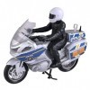 Grandi Giochi - Teamsterz Moto Police avec Lumières et Sons, Couleur Bleu/Gris, GG00970