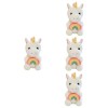 ibasenice Peluche Cotillons Licorne Jolie Poupée Licorne Jouet Apaisant Licorne à Câliner Coussin Blanc Poupées pour Filles J
