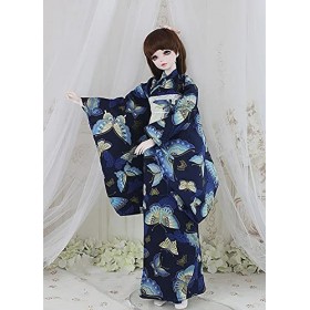 TPMOCS Vêtements de poupées BJD 1/3 1/4 1/6 Kimono pour poupées BJD 30cm 45cm 60cm Color : A, Size : 1/6 