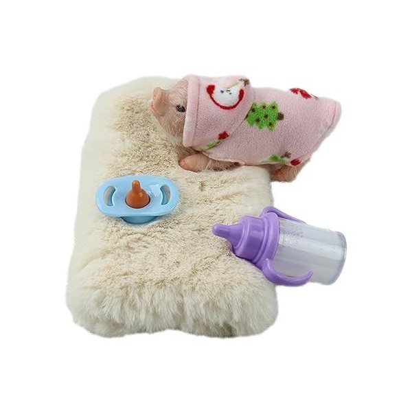 Accessoires en silicone pour cochon – Mini cochon élastique vif | Cochon réaliste Reborn cadeau animal de compagnie, mini ani