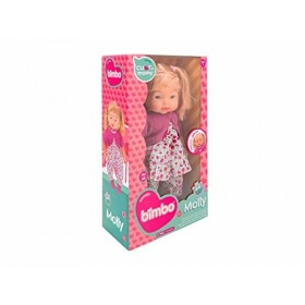 italiana Poupée Grande Fille parlante Poupée Coiffeuse avec sèche-Cheveux Brosse Bouteille et Pot Poupée Femme avec Robe Coeu