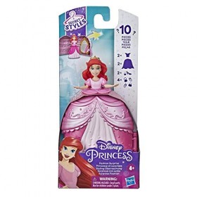 Disney Princess Princesse Styling Surprise Arielle Mini Jeu de poupée avec Robes et Accessoires, Jouets pour Filles à partir 