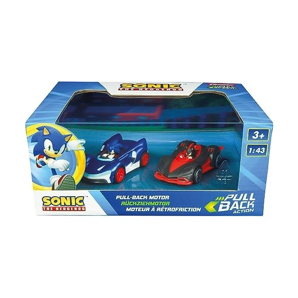 Pull and Speed Team Sonic Racing - Sonic Contre Shadow Twinpack